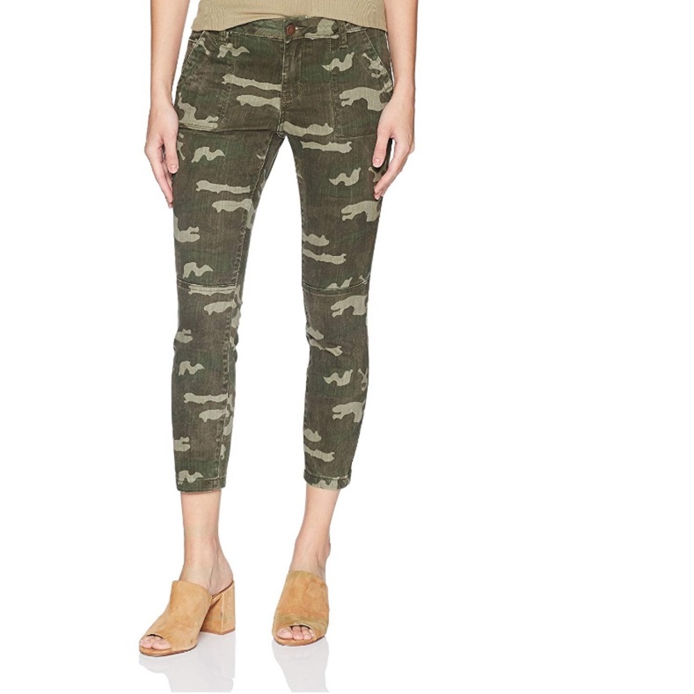 William Rast Camo Skinny Ankle Pants Sz 25